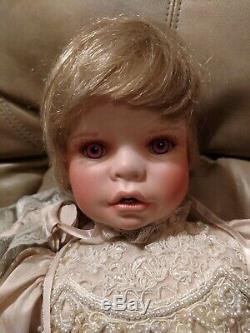 VINTAGE 1998 Porcelain Doll 27 Tall(SIGNED 195/300)PreOwned ABSOLUTELY STUNNING