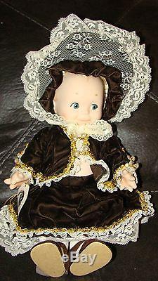 VINTAGE BISQUE PORCELAIN 15 inch FULLY JOINTED JESCO KEWPIE DOLL MARKED