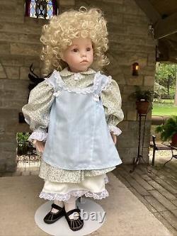 VINTAGE DOLL'HILARY' by DIANA EFFNER 1987 PORCELAIN 25 T SOCKET HEAD