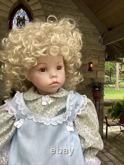 VINTAGE DOLL'HILARY' by DIANA EFFNER 1987 PORCELAIN 25 T SOCKET HEAD