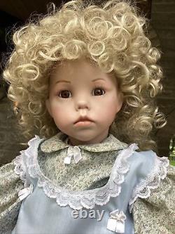 VINTAGE DOLL'HILARY' by DIANA EFFNER 1987 PORCELAIN 25 T SOCKET HEAD