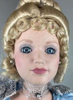 VINTAGE Danbury Mint CINDERELLA Porcelain Doll 24 1988 NEW IN BOX
