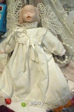 VINTAGE PORCELAIN THREE FACE BABY DOLL 8 TALL Super Rare & Hard 2 Find AWESOME