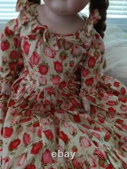 VINTAGE Porcelain Bisque Doll 18 inches