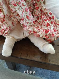 VINTAGE Porcelain Bisque Doll 18 inches