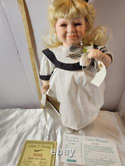 VINTAGE Seymour Mann Connoisseur Collection Porcelain Doll withCERTIFICATE