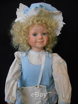 VINTAGE but NEW Ltd Edition Porcelain Doll KRICKET by Elke Hutchens NIB withcert