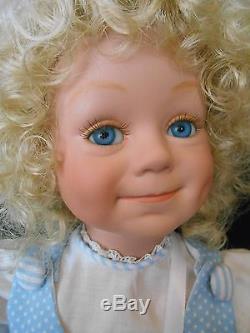 VINTAGE but NEW Ltd Edition Porcelain Doll KRICKET by Elke Hutchens NIB withcert