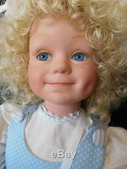 VINTAGE but NEW Ltd Edition Porcelain Doll KRICKET by Elke Hutchens NIB withcert