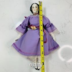 VTG 13 Porcelain Jenny Lind China Head Doll Emma Clear / F. Reedy Artist Signed