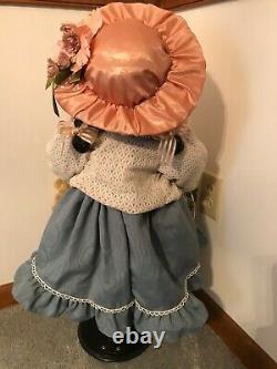 VTG 1997 COLLECTIBLE MEMORIES PORCELAIN DOLL AMANDA with Tag 30 TALL, NO BOX