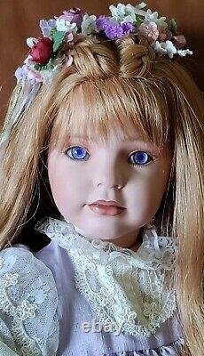 VTG 96 & RARE BETTINA By Donna Rubert. 28 Porcelain Doll. L. E MINT/BOX