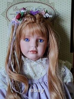 VTG 96 & RARE BETTINA By Donna Rubert. 28 Porcelain Doll. L. E MINT/BOX