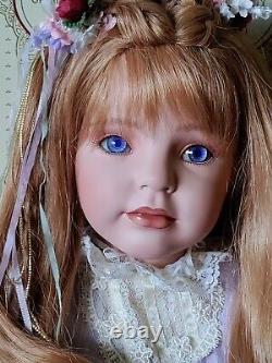 VTG 96 & RARE BETTINA By Donna Rubert. 28 Porcelain Doll. L. E MINT/BOX