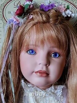 VTG 96 & RARE BETTINA By Donna Rubert. 28 Porcelain Doll. L. E MINT/BOX