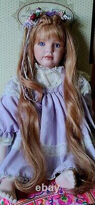 VTG 96 & RARE BETTINA By Donna Rubert. 28 Porcelain Doll. L. E MINT/BOX