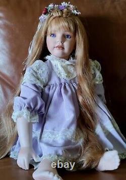 VTG 96 & RARE BETTINA By Donna Rubert. 28 Porcelain Doll. L. E MINT/BOX