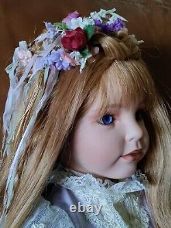 VTG 96 & RARE BETTINA By Donna Rubert. 28 Porcelain Doll. L. E MINT/BOX