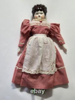 VTG China Head Doll 18h, Artist Signed Limited Edition # 5/85, include a stand