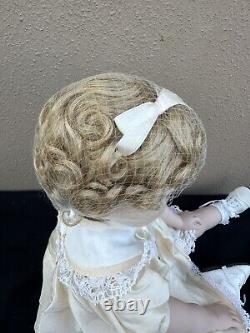 VTG Danbury Little Miss Shirley Temple Porcelain Doll Green (Uranium) Eyes Rare