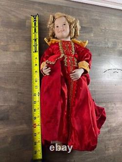 VTG Danbury Mint Lot of 4 Shirley Temple 18 Porcelain Dolls NO BOX NO COA