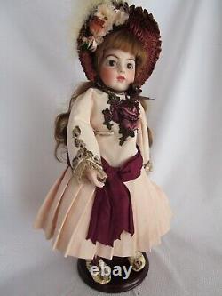 VTG FRENCH Bru Jne. Doll#10 Reproduction ARTIST JACKIE ELLIDGE, 18 LEATHER BODY