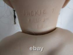 VTG FRENCH Bru Jne. Doll#10 Reproduction ARTIST JACKIE ELLIDGE, 18 LEATHER BODY