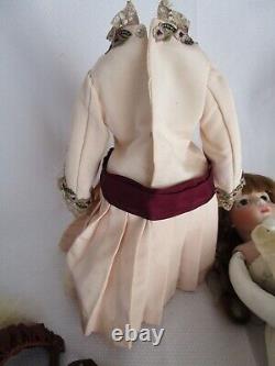 VTG FRENCH Bru Jne. Doll#10 Reproduction ARTIST JACKIE ELLIDGE, 18 LEATHER BODY