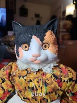 VTG Goebel Bette Ball Candy Corn Musical Cat Porcelain Doll Limited Edition