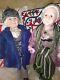 Vtg Goldenvale Harry & Jacy 22 Sweet Elderly Couple Porcelain Dolls With Coas