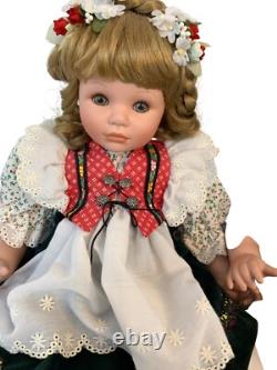 VTG Lot of 2 Susan Wakeen 18 Alpine Hansel & Gretel Porcelain Dolls A9020