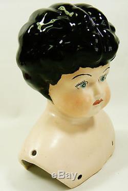 VTG Porcelain Bisque or China Shoulder Head Dolly Madison style doll Large 6.5