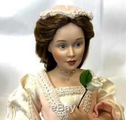 VTG RARE 1990 Pair Danbury Mint 18 Shakespeare Romeo & Juliet Porcelain Dolls