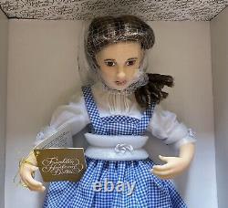 VTG Rare Musical Franklin Heirloom Dolls, Dorothy Wizard of Oz + Box, 18
