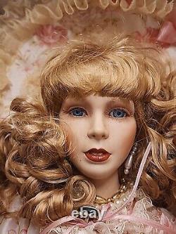 VTG Rare Treasures Forever Collection 24 Inch Porcelain Doll Anna Marie 23556