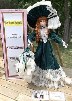 VTG WELDEN MUSEUM Fine Porcelain Doll CIMMARON 39 463/1000 By RUSTIE Box & COA