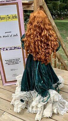 VTG WELDEN MUSEUM Fine Porcelain Doll CIMMARON 39 463/1000 By RUSTIE Box & COA