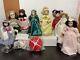 Various Of Vintage Porcelain Dolls 11-14 Collectible Lot Of 8 Pieces $150