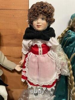 Various Of VINTAGE Porcelain Dolls 11-14 Collectible Lot Of 8 Pieces $150
