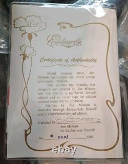 Very Rare #1 in Series Jan Mclean Porcelain Doll Matilda Ltd Ed 1/600 Vintage