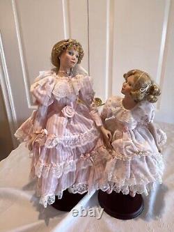 Victoria Jubilee Gorham Porcelain Vintage Collectable Doll Mom And Daughter