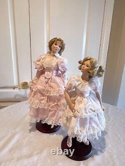 Victoria Jubilee Gorham Porcelain Vintage Collectable Doll Mom And Daughter