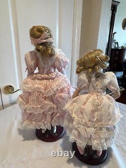 Victoria Jubilee Gorham Porcelain Vintage Collectable Doll Mom And Daughter