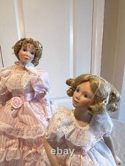 Victoria Jubilee Gorham Porcelain Vintage Collectable Doll Mom And Daughter