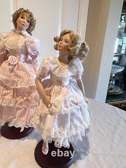 Victoria Jubilee Gorham Porcelain Vintage Collectable Doll Mom And Daughter