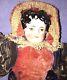 Victorian Doll With Porcelain Head Brown Eyes 14 Rare Vintage