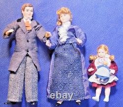 Victorian Posable Vintage Dollhouse Family Artisan Doll Porcelain or Bisque Head