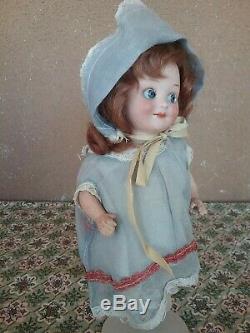 Vintage 10 googly flirty eye baby doll bisque porcelain AM Armand Marseille