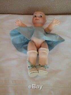 Vintage 10 googly flirty eye baby doll bisque porcelain AM Armand Marseille