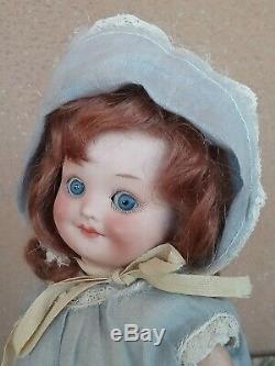 Vintage 10 googly flirty eye baby doll bisque porcelain AM Armand Marseille